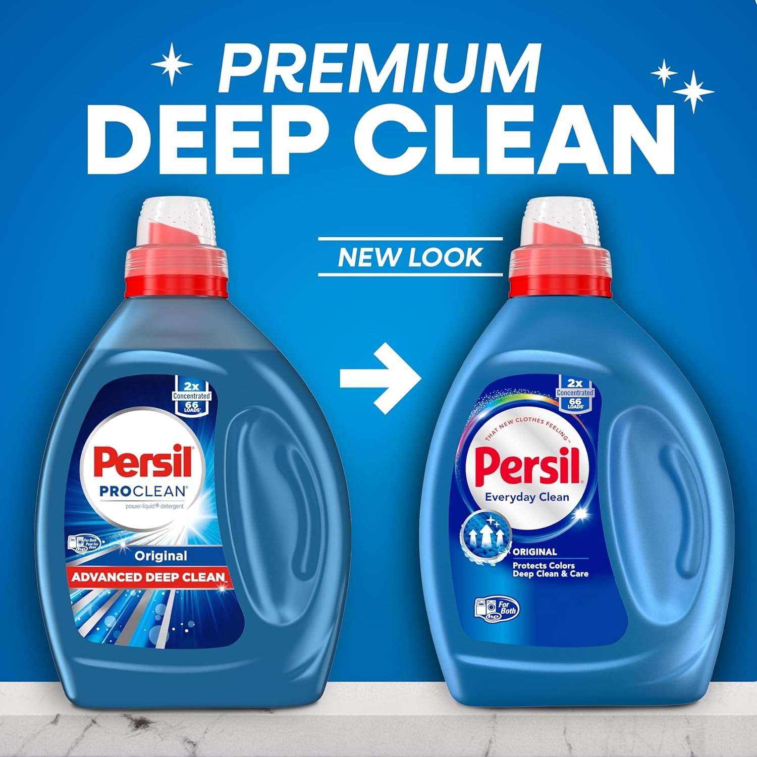 image:imagePersil Original Everyday Clean Liquid Laundry Detergent 50 Fl Oz 66 Loads Ultra Concentrated Deep Clean amp Care for Colors amp Whites Laundry Soap for All Water Temperatures HE SafeOriginal