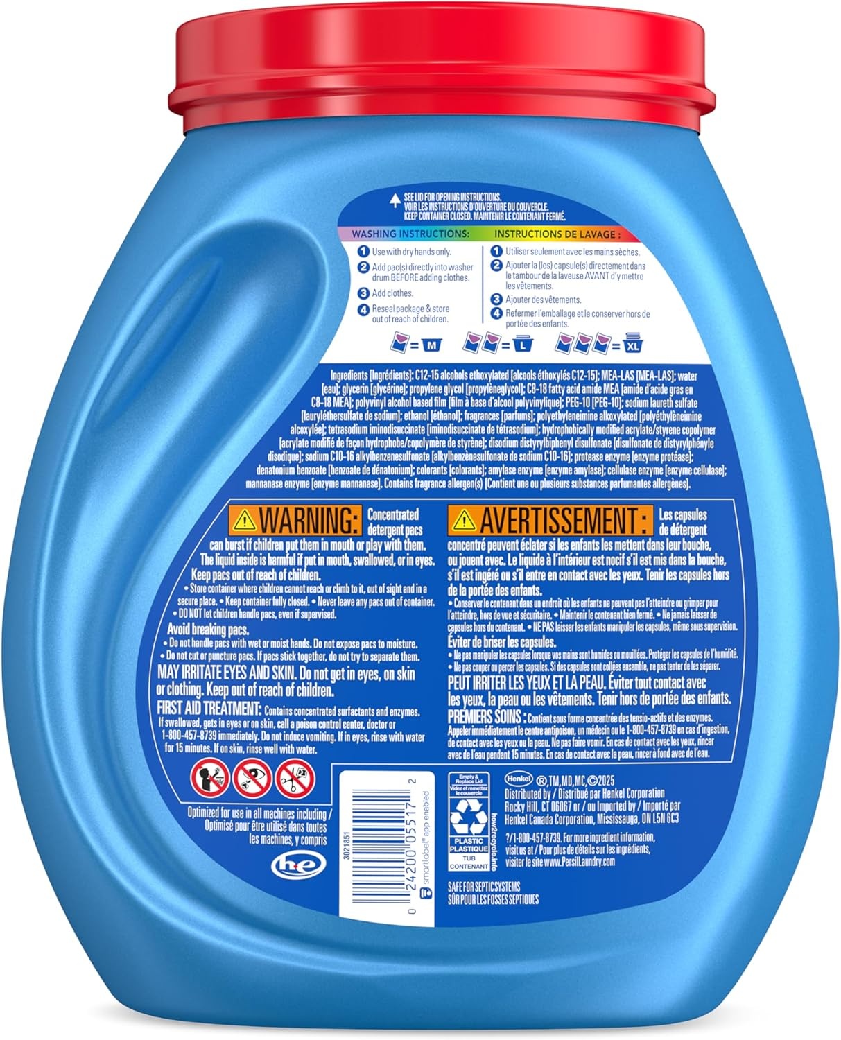 image:imagePersil Ultra Pacs Intense Fresh Everyday Clean Laundry Detergent 100 count76 Count Pack of 1