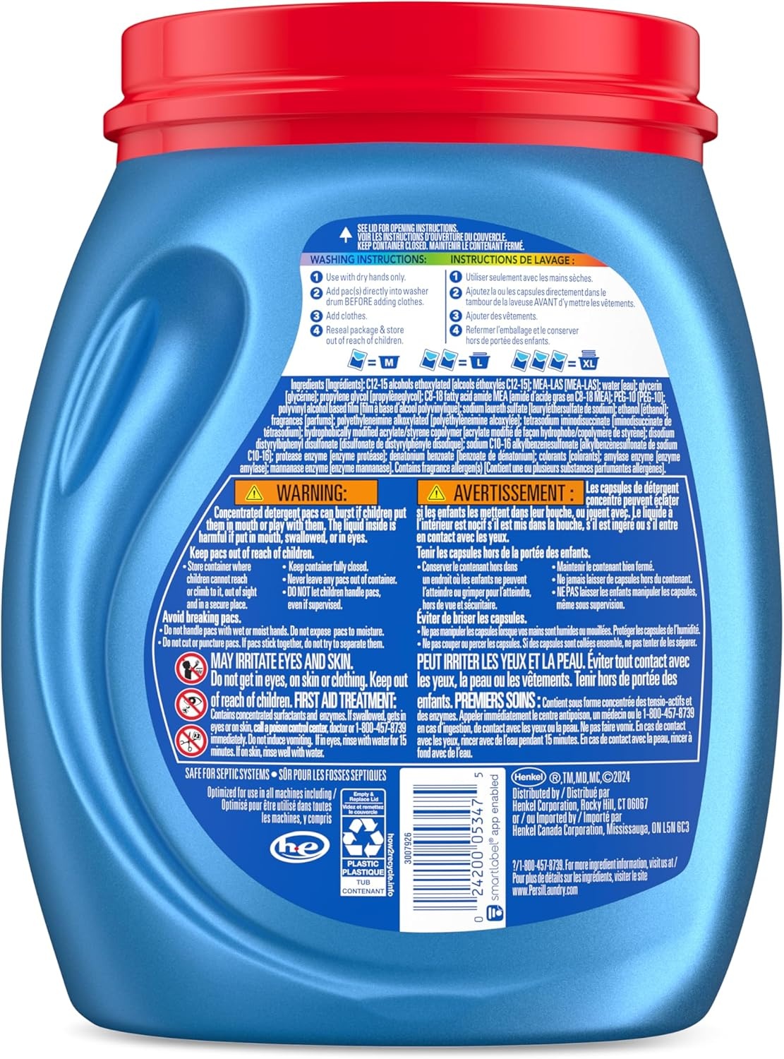 image:imagePersil Ultra Pacs Original Everyday Clean Laundry Detergent 42 Count No Mess SingleDose Laundry Soap Deep Clean Fabric Care for Colors amp Whites All Water Temperatures HE Safe42 Count Pack of 1