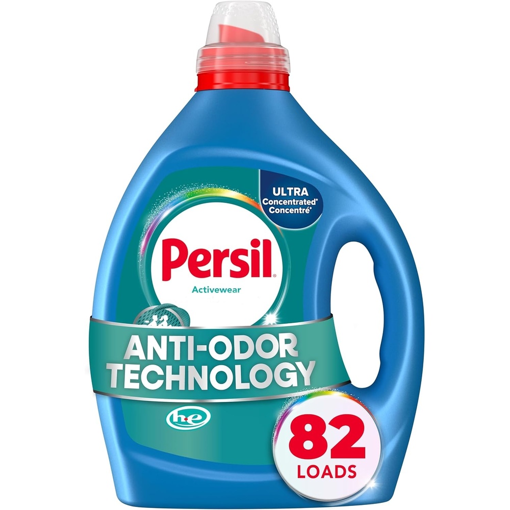 image:imagePersil Activewear Clean Laundry Detergent Liquid 825 Fl Oz 82 Loads Ultra Concentrated Laundry Soap Helps Fight Stains amp Odor HE Safe825 Fl Oz Pack of 1