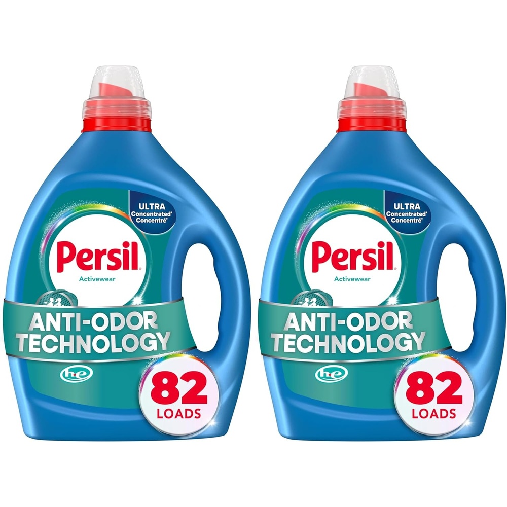 image:imagePersil Activewear Clean Laundry Detergent Liquid 825 Fl Oz 82 Loads Ultra Concentrated Laundry Soap Helps Fight Stains amp Odor HE Safe825 Fl Oz Pack of 2