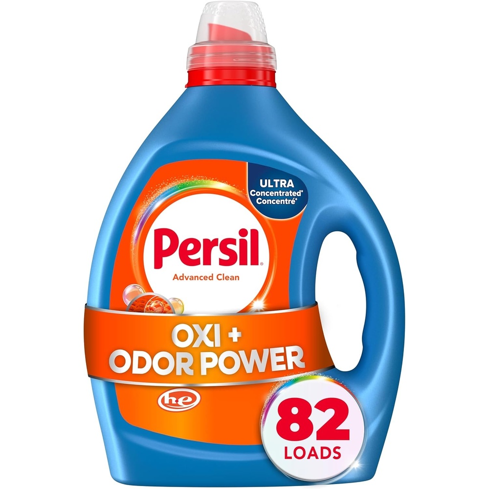 image:imagePersil Advanced Clean OxiOdor Power Laundry Detergent Liquid 825 Fl Oz 82 Loads Ultra Concentrated Laundry Soap Fights Tough Stains and Odors All Water Temperatures HE SafeOxi Odor