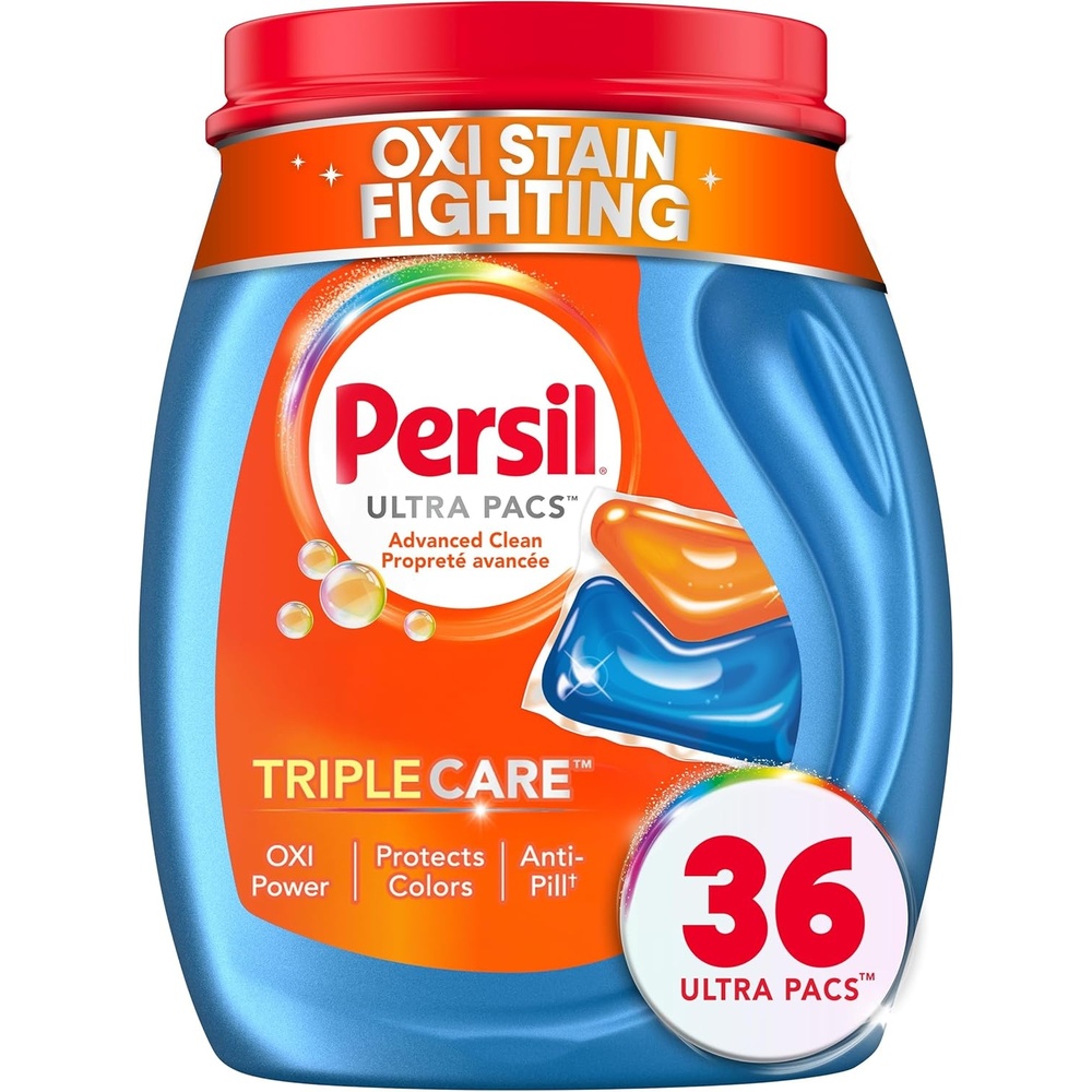 image:imagePersil Ultra Pacs Advanced Clean OxiOdor Power Laundry Detergent 60 Count No Mess SingleDose Laundry Soap Fights Tough Stains amp Odors All Water Temperatures HE Safe36 Count Pack of 1