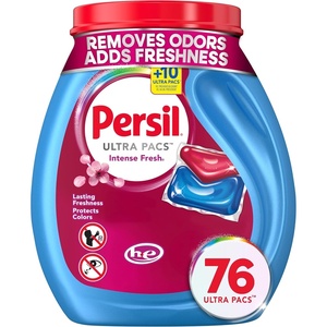 Persil Ultra Pacs Intense Fresh Everyday Clean Laundry Detergent, 100 count(76 Count (Pack of 1))